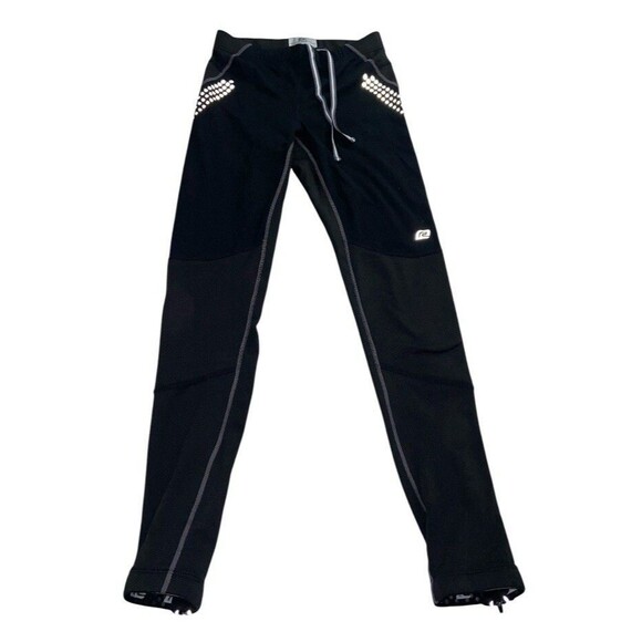 Road Runner Running Spandex Women’s Small Tights Black Reflective Warmth Winter - Picture 2 of 9